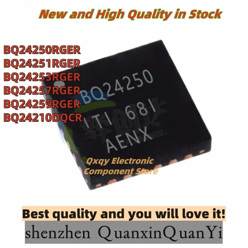 Piezas BQ24250RGER BQ24250 BQ24251RGER BQ24251 BQ24253RGER BQ24253 BQ24257RGER BQ24257 BQ24259RGER BQ24259 BQ24210DQCR QXI QF, 10 unidades