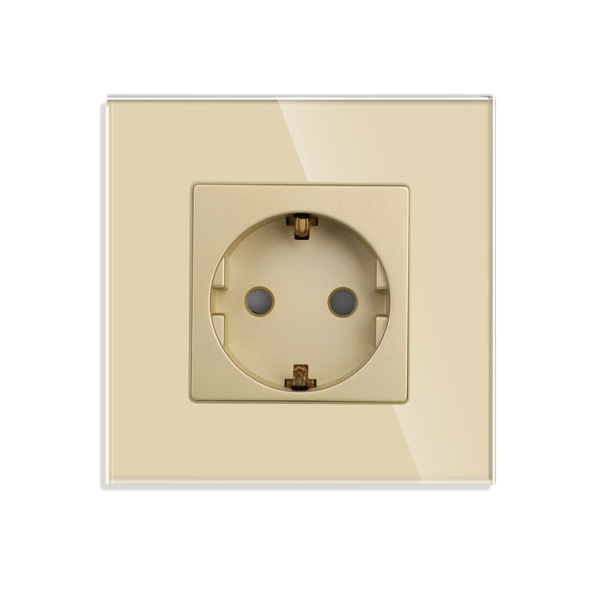 Bingoelec Gold Touch-schakelaar met stopcontacten met kristallen glazen paneellichtschakelaars en stopcontacten Home Improvement