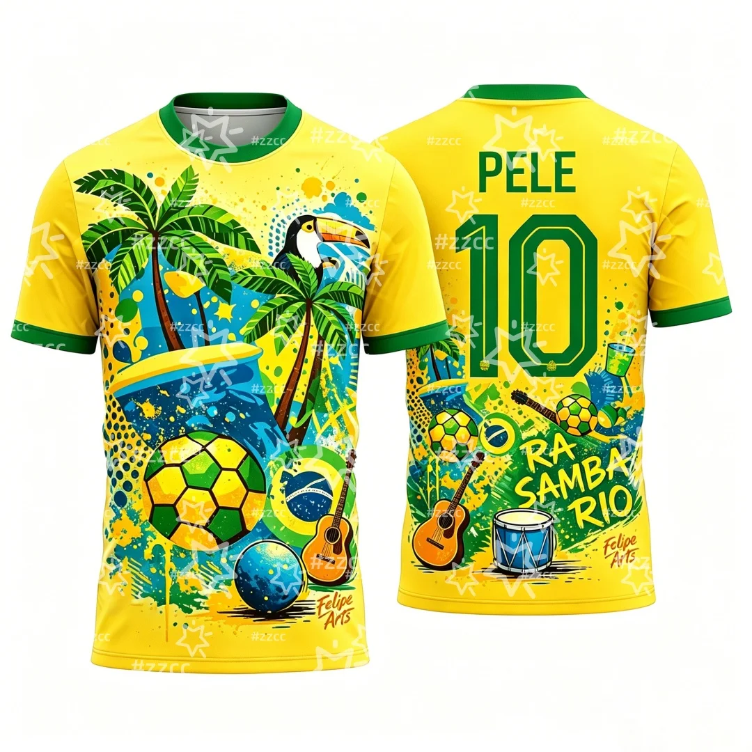 Brazil National Football Team Pelé Fan Jersey