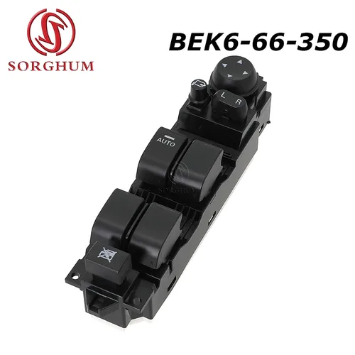 SORGHUM BEK6-66-350 de SORGHUM para Mazda 3, 2.0L, 2008, 2009, interruptor eléctrico de Control de ventana maestra, botón plegable de espejo, BEK666350, 26 pines