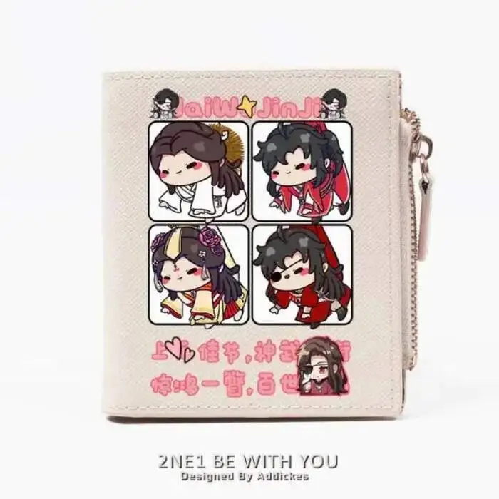 

Tian Guan Ci Fu Hucheng Xielian Fashion Wallet PU Purse Card Coin Zipper Money Bag Cosplay Gift B2271 Anime