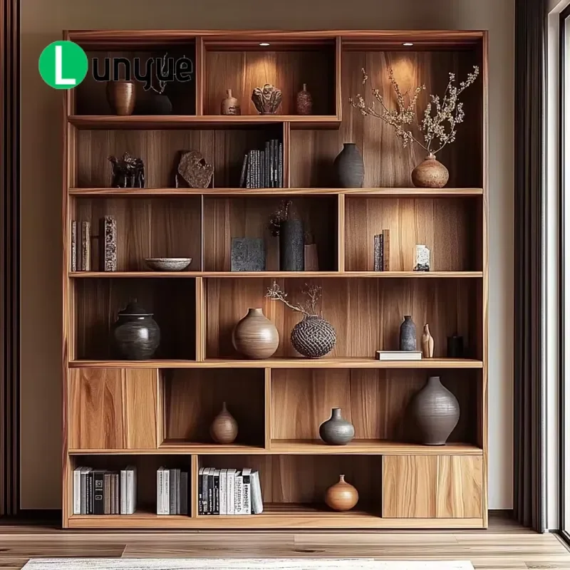 Modern Wooden Children Bookshelf Storage Cabinet Multi Layer Display Rack for Living Room Bedroom Office Home Furniture