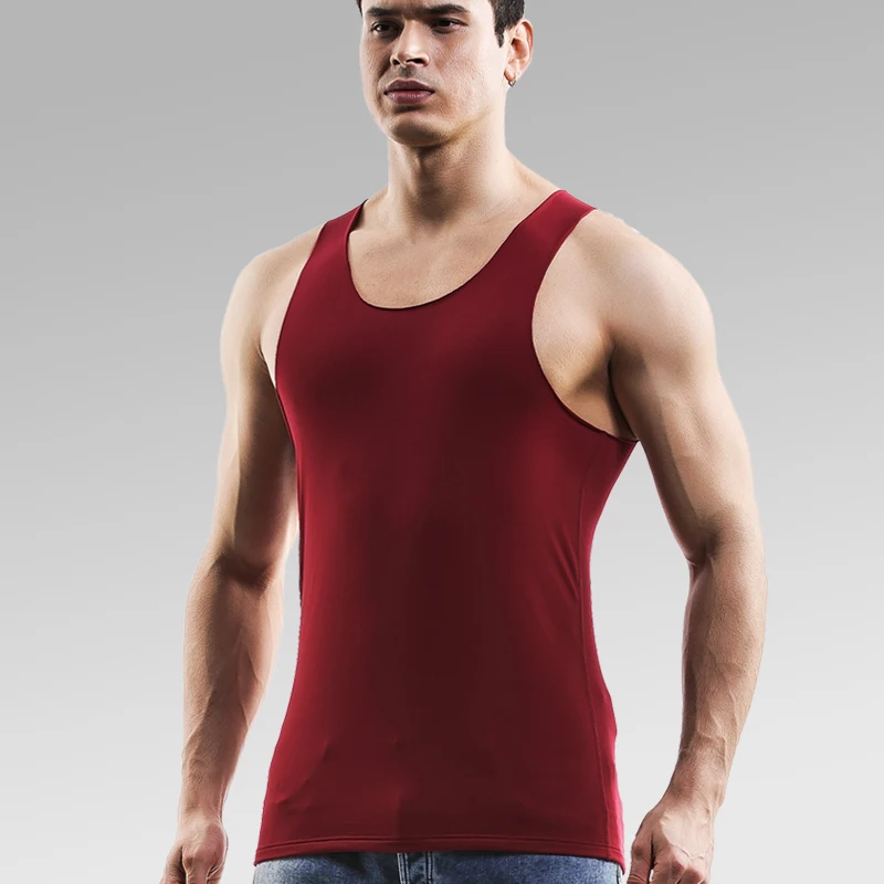 

Winter Men's Thermal Vest Fleece-Lined Thickeneded Bottoming Intimates Large Size Waistcoat Vest Seamless Tight Sleeveless Top