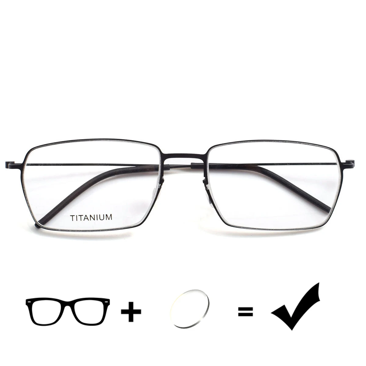 Occhiali retrò in titanio: naselli ergonomici, tempio flessibile, 6 opzioni di colore