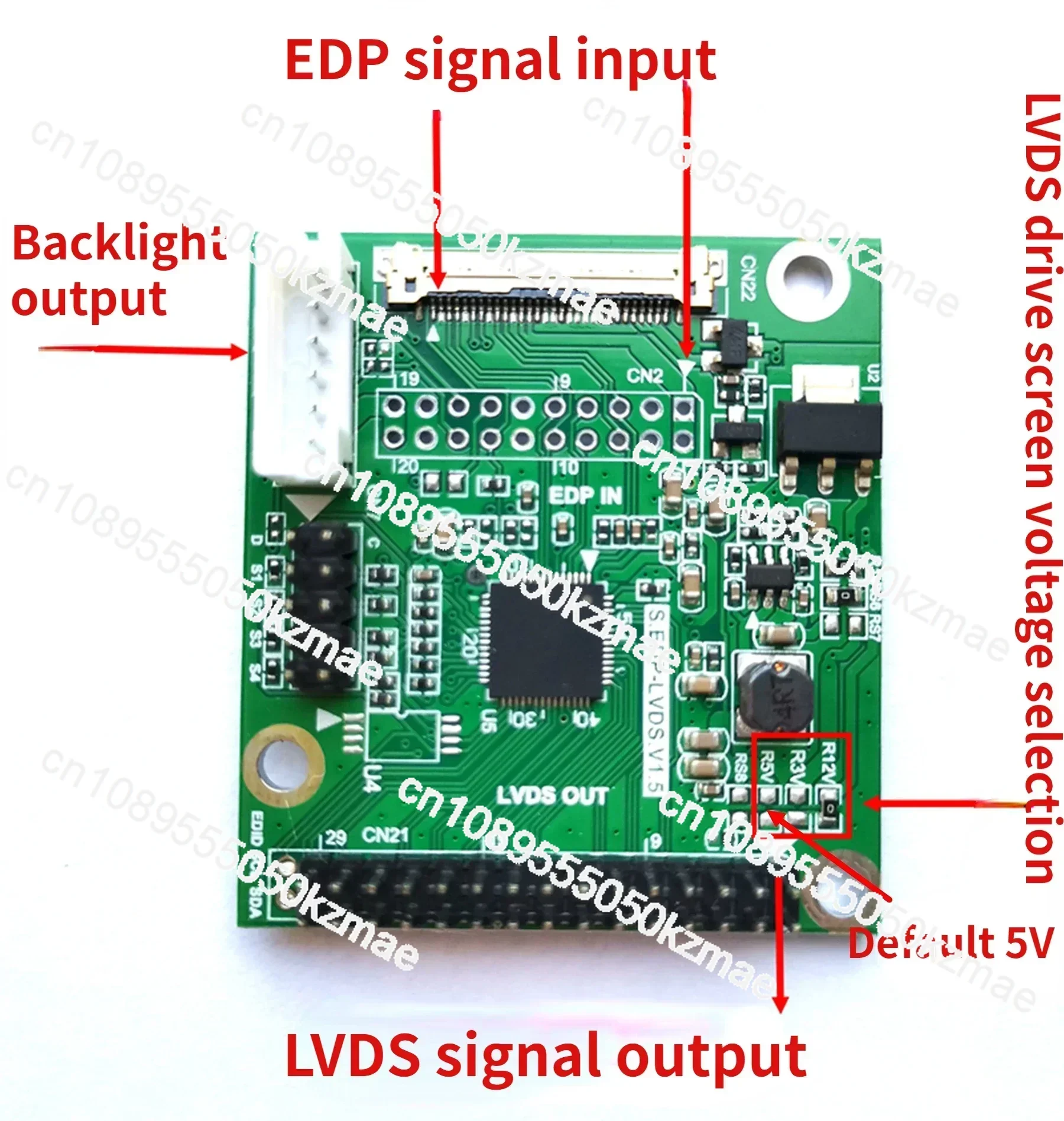 EDP to LVDS Driver Board Edp to Lvds Adapter Board, LVDS, Driver Board, Support Multiple Resolutions