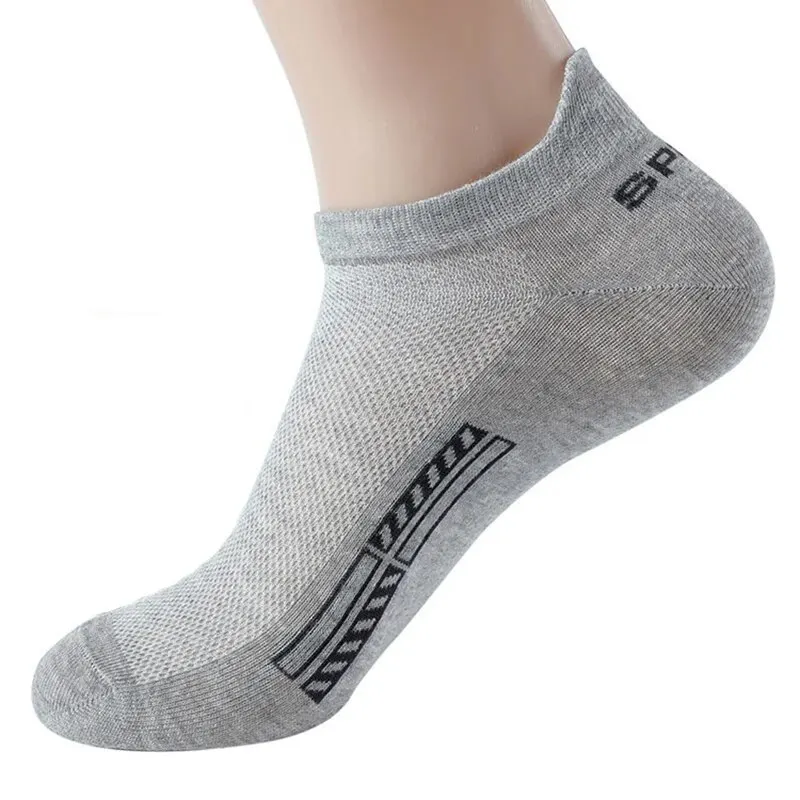 5 Pairs Cotton Short Socks for Male High Quality Women\'s Low-Cut Crew Ankle Sports Mesh Breathable Summer Casual Soft Men Sock