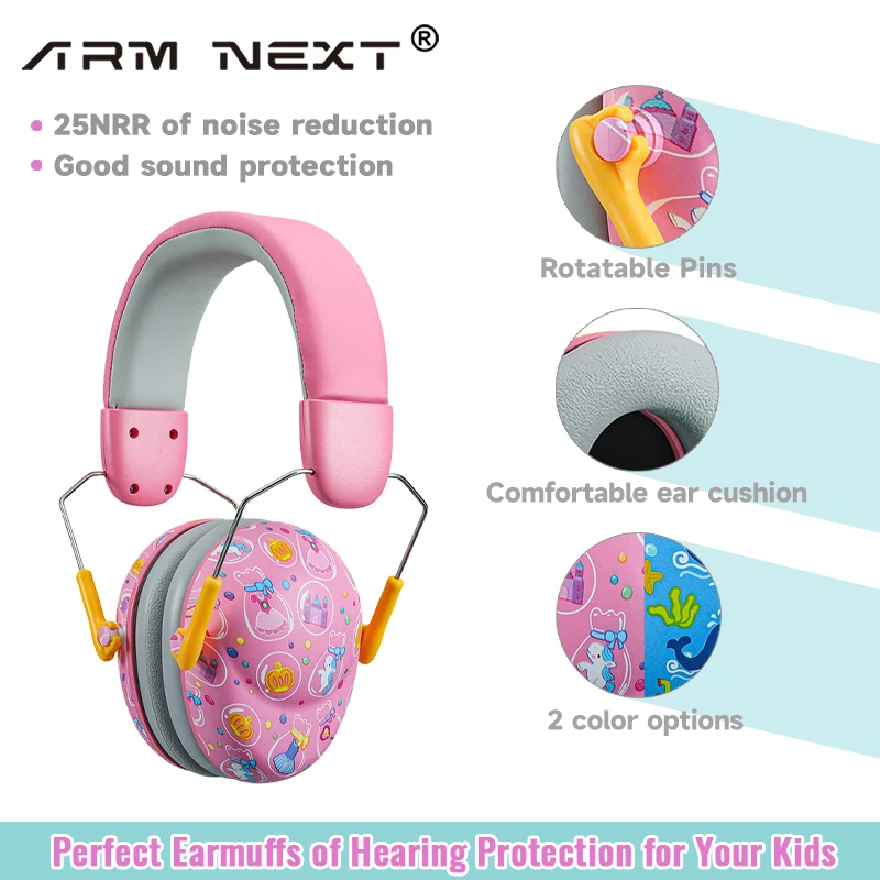 Kids Noise Cancelling Headphones 25db Noise Reduction Ear Muffs Ear Protection Sound Proof Earmuffs for School Children Gifts