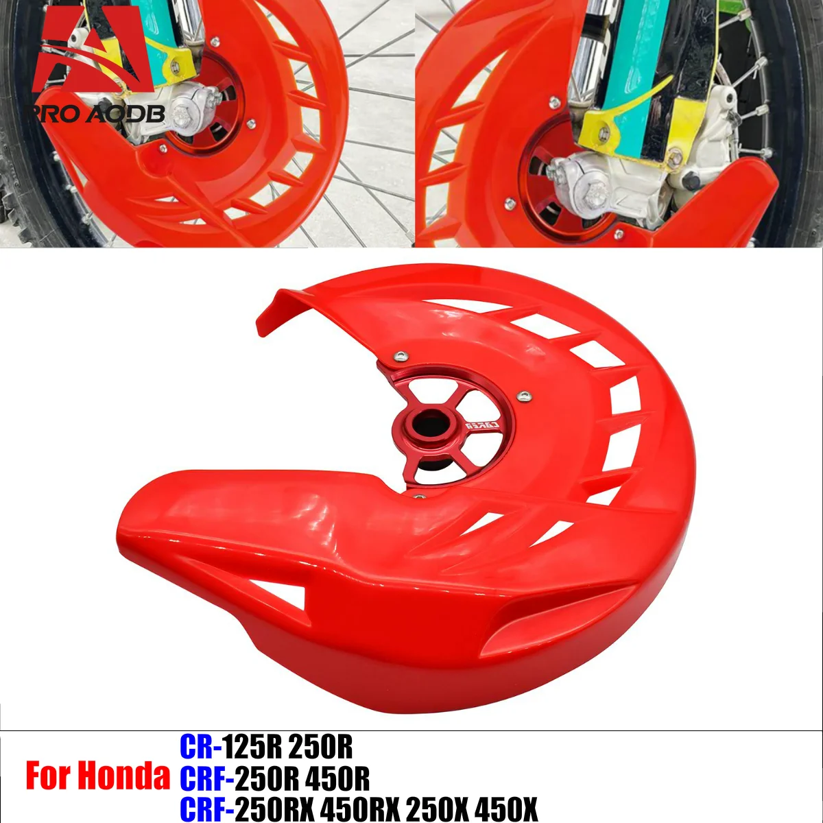 

For Honda CR125R CR250R CRF250R 450R 250RX 450RX 250 450 Motorcycle Accessories - Front Brake Disc Rotor Protector Cover Guard