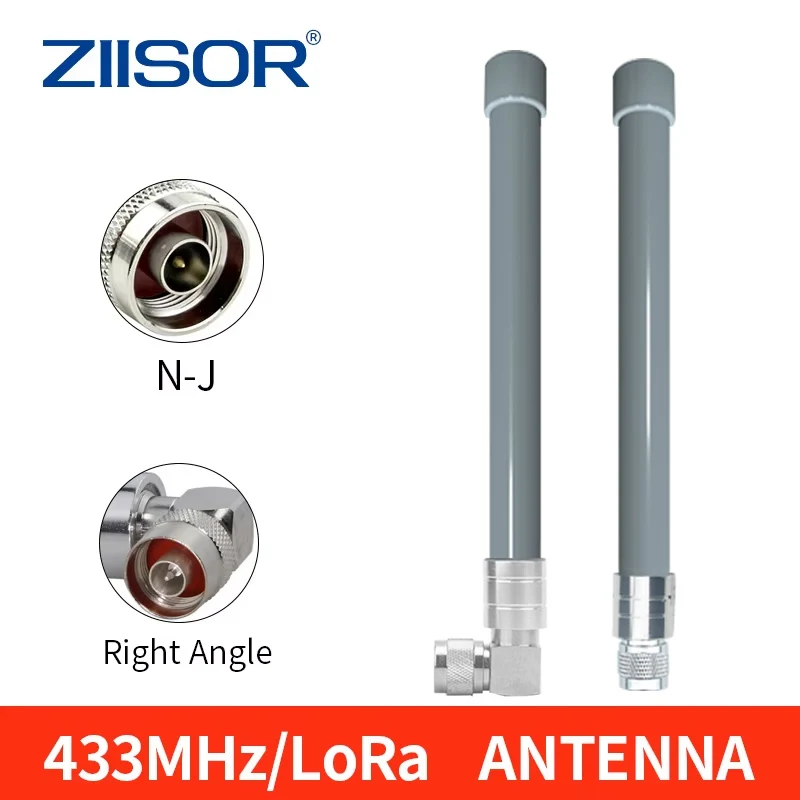 

Широкополосная наружная антенна LoRa 410-450 МГц из стекловолокна с угловым разъемом N Male