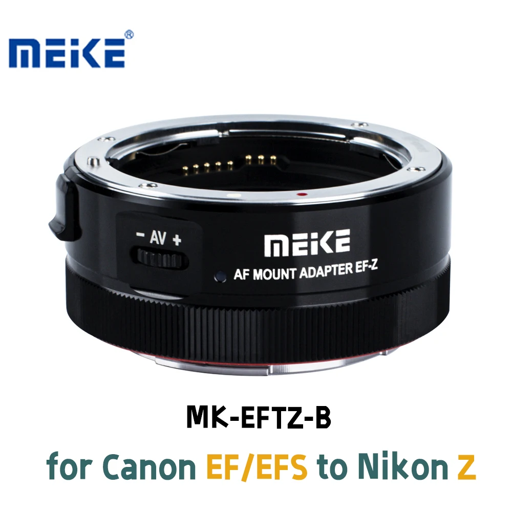 

Переходное кольцо MEKE Meike MK-EFTZ-B EF/EFS-NZ с креплением AF для объектива Canon EF/EF-S для камер Nikon Z ZFC Z5 Z6 Z7 Z50 Z6II Z7II