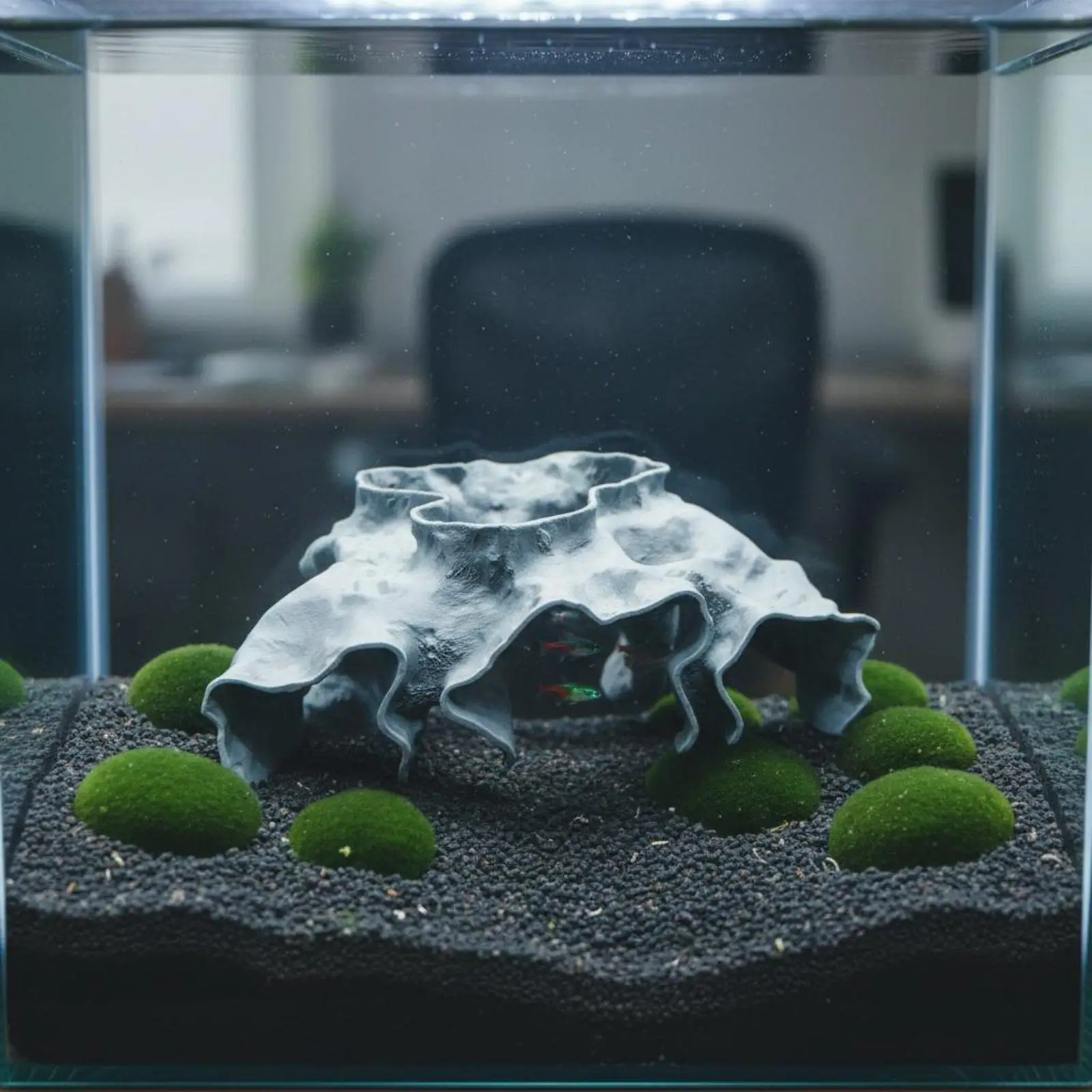 Aquarium Cave Decoration Observation Window Aquarium Hiding Cave Easy to Clean Crustacean Breeding Fishes Tank Ornament view 3