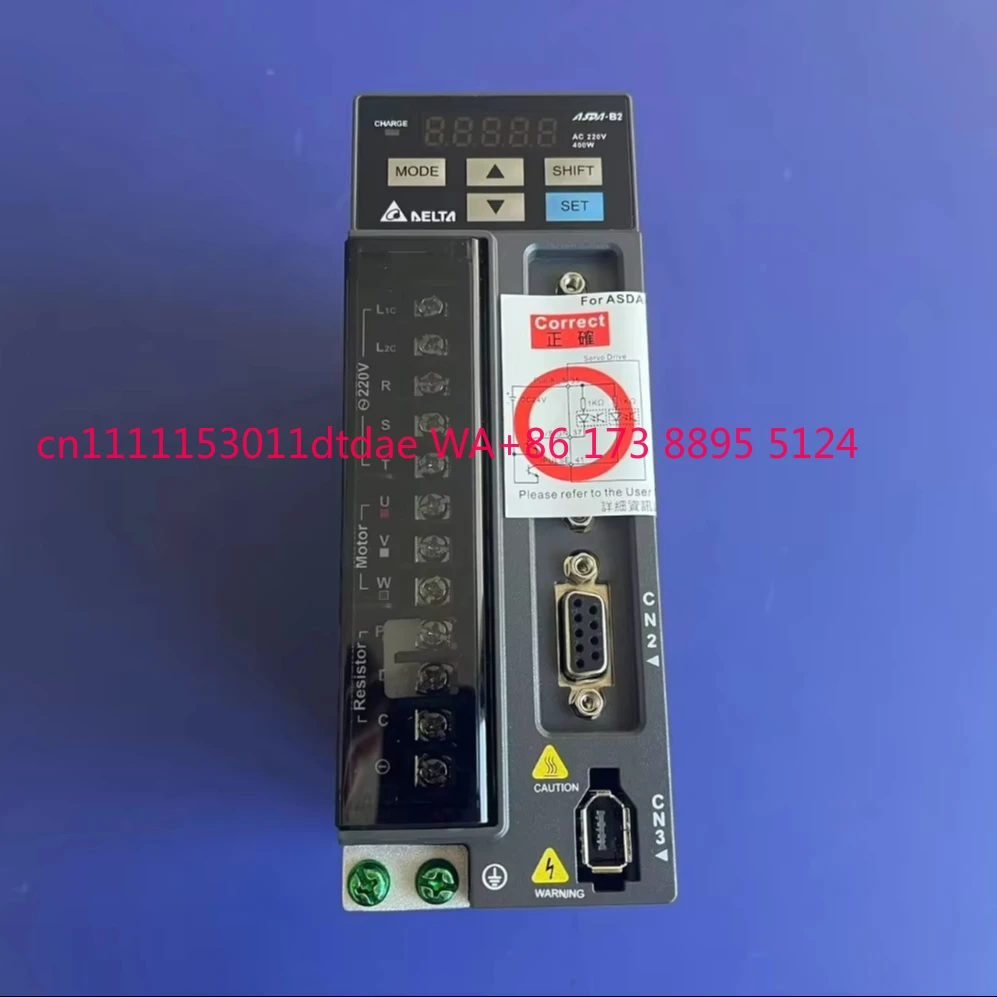ASD-B2-0421-B Servo Drive for B2 Series 400W 220V 1 Phase or 3 Phase AC Input 2.6A High Precision Industrial Automation