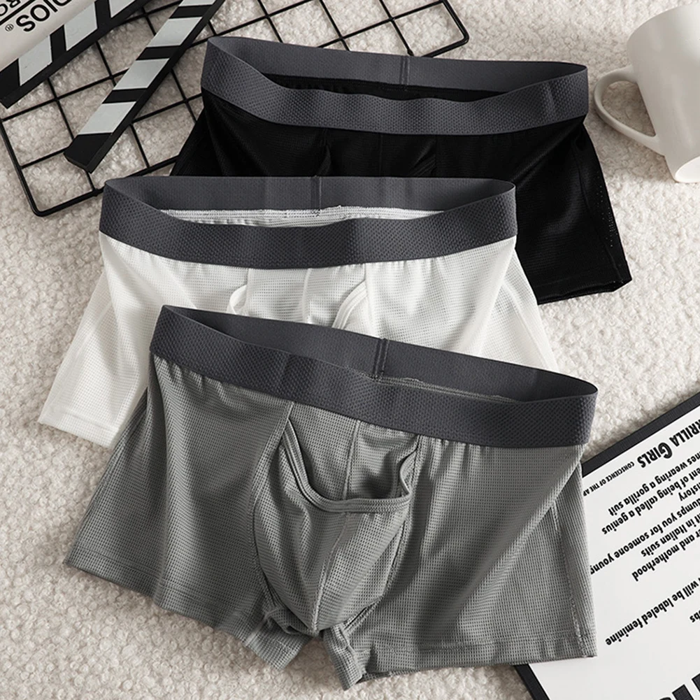 

Daily Use Fashion Wear Low Waist Boxer Shorts Low Waist Elastic Shorts Breathable Shorts Breathable Men's Boxers Classic Style