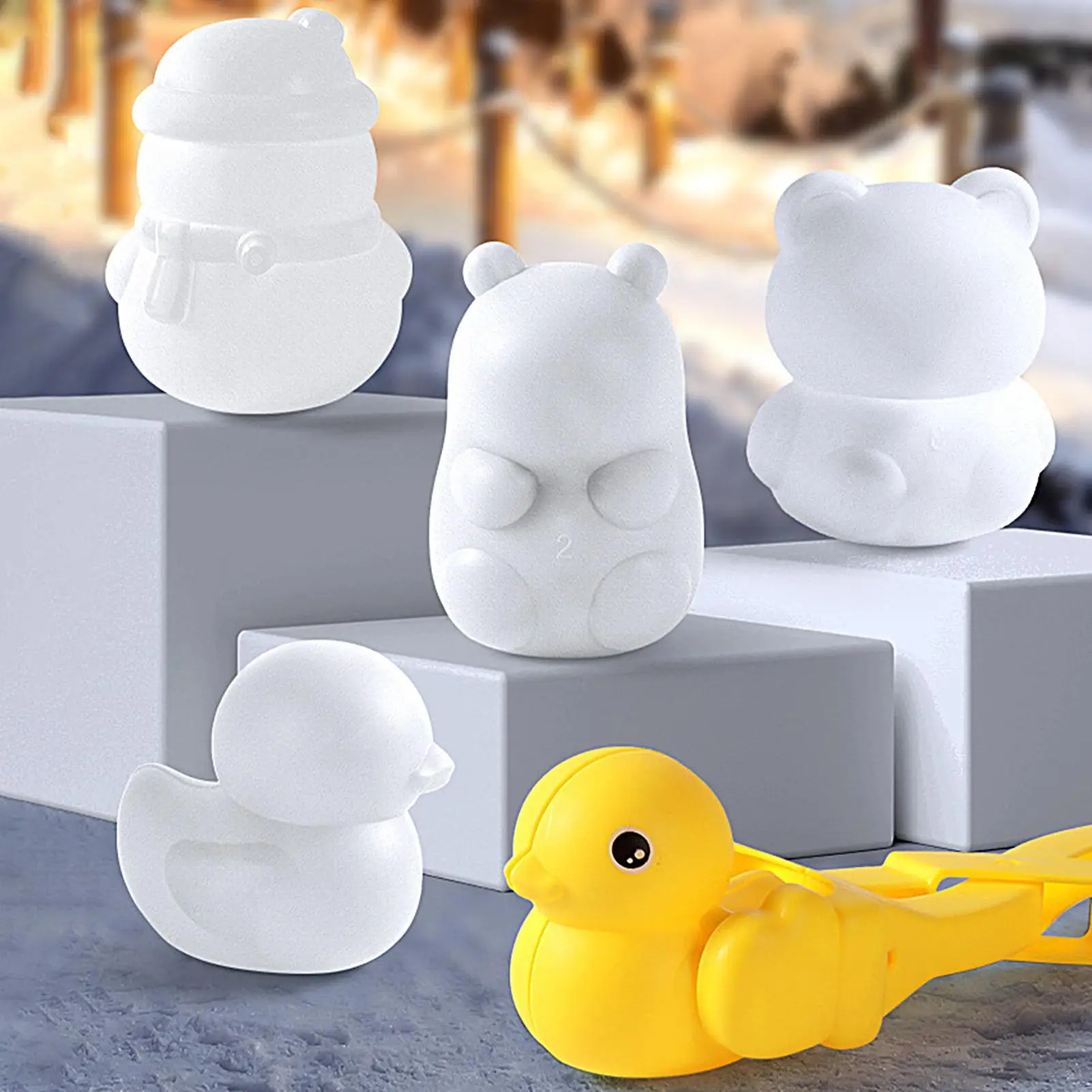 Im Freien Schneeball Clip Schnee Greifen Klemmen Werkzeug Große Capybara Cartoon Schneebälle Grabber Werfen Schnee Ball Sport Spielzeug Kinder Geschenk