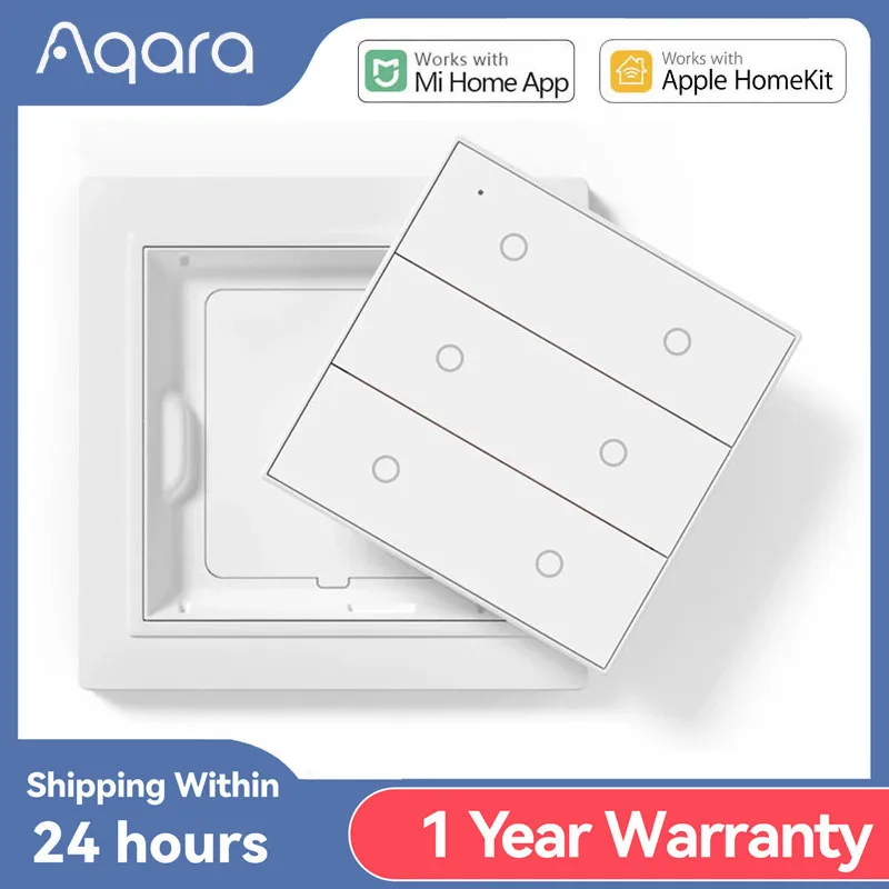 Aqara Opple สวิทช์คู่สี่ปุ่ม ZigBee สวิทช์รีโมทคอนโทรลไร้สาย Homekit สวิทช์