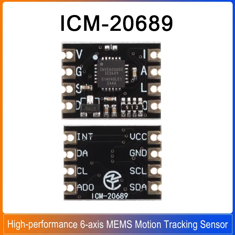 Módulo ICM-20689 ZY-ICM-20689, sensor de seguimiento de movimiento MEMS de 6 ejes de alto rendimiento, giroscopio, procesador de movimiento, 1/5 Uds.