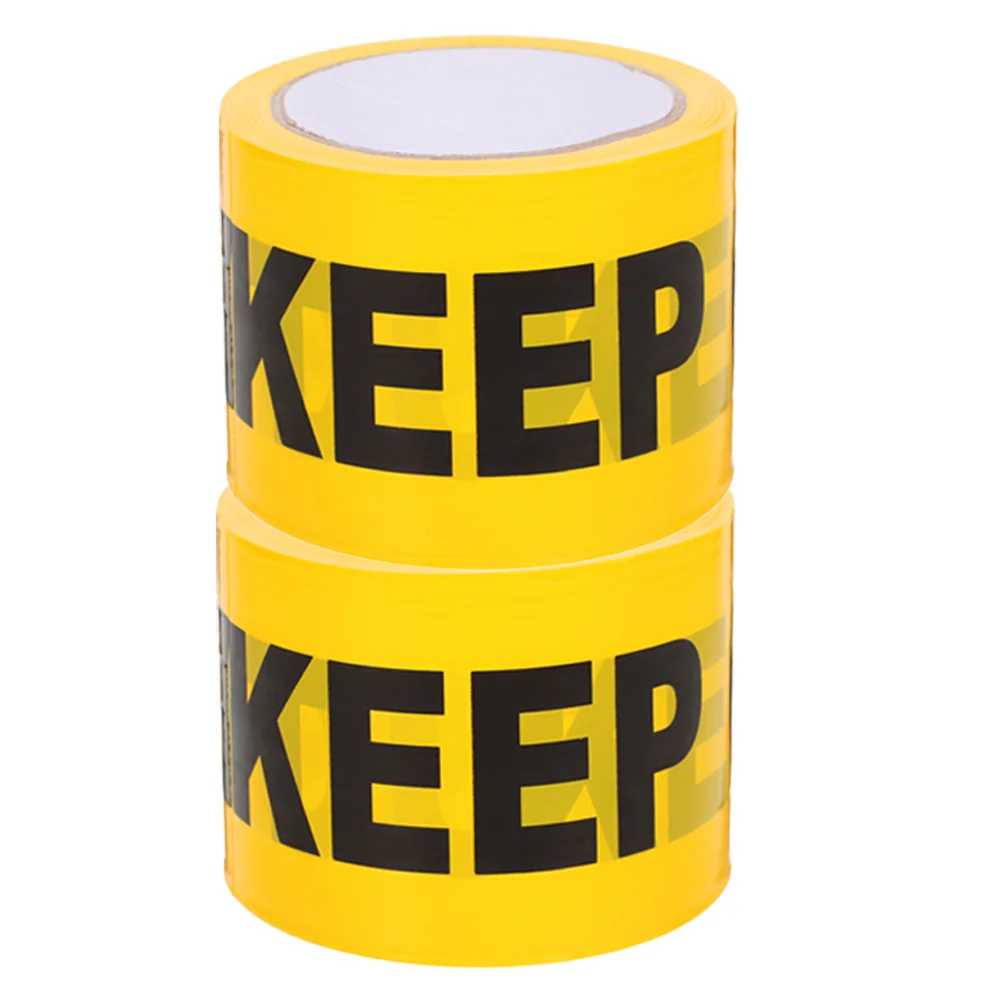 2 Rolls No Crossing Allowed Caution Danger Tape Non-adhesive for Crime Scene Warning