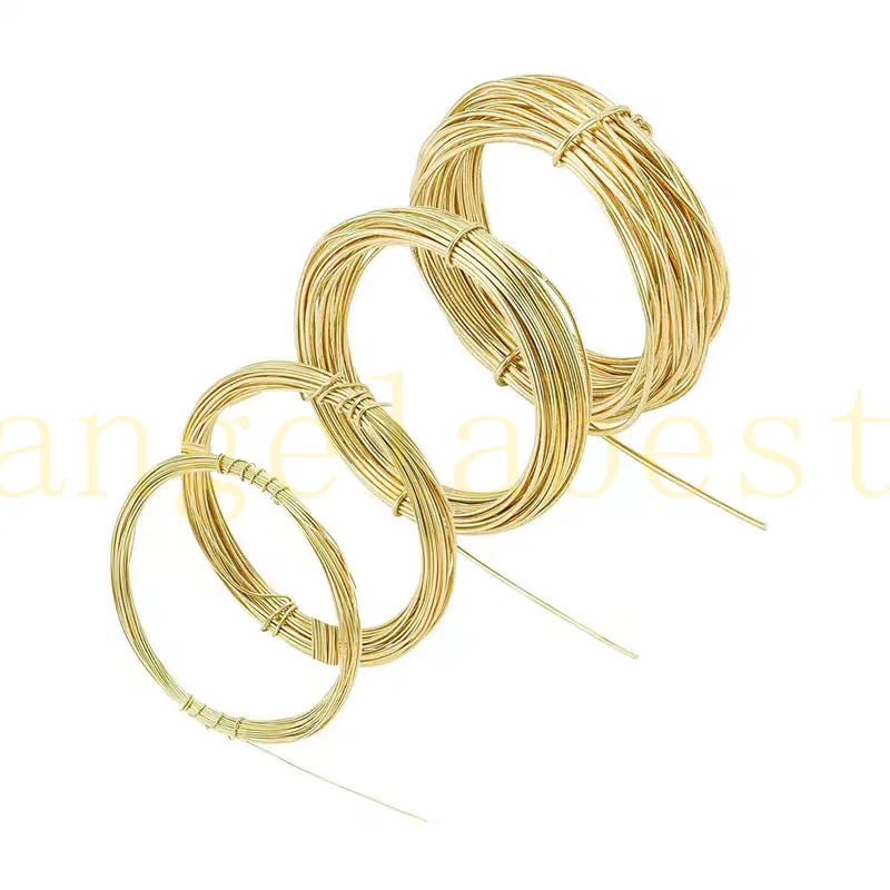0.3m 0.4mm 0.6mm 0.8mm soft Solid Raw Brass Wire round Wire handcraft Jewelry Making DIY accessories