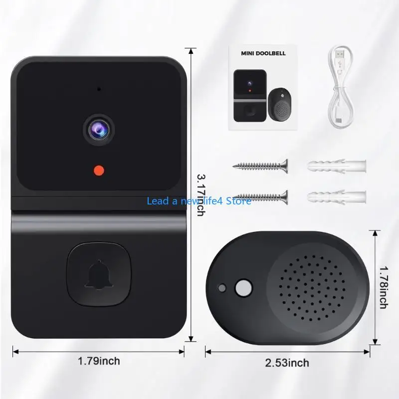 Y55E WIFI WIFI فيديو باب جرس الكاميرا البطارية طاقة ليلية طاقة الرؤى في اتجاهين الحديث