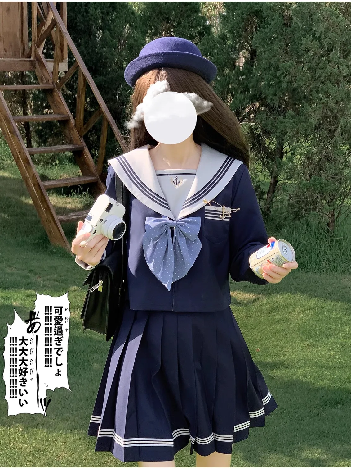 Harajuku Japanese Elegant School Supply Sense Authentic Sailor Uniform Jk Uniform Middle Coat Sweet Girl Birthday Gift Party