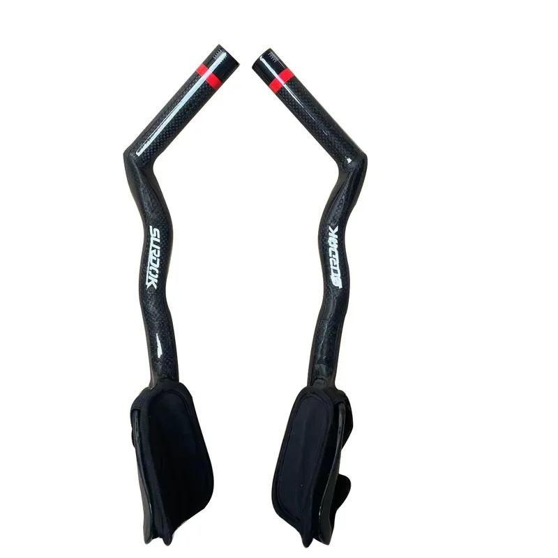 Full Carbon Fiber Clip On Rest Extension Bar 31.8mm Clamp 22mm Ultralight Aerodynamic Fit Road Trial Bike