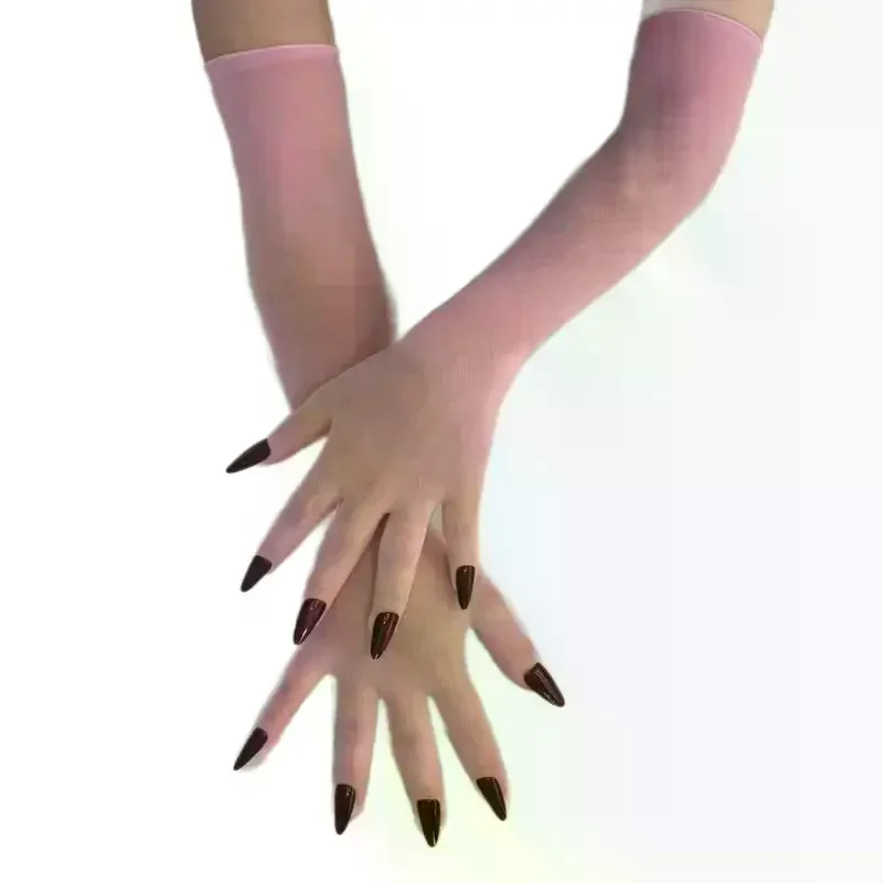 

【Новинка】бесшовные сетчатые перчатки для ногтей на пальцах, забавные перчатки для косплея, Хэллоуина, ночного клуба, танцев, свадебной вечеринки, аксессуары, перчатки для ногтей