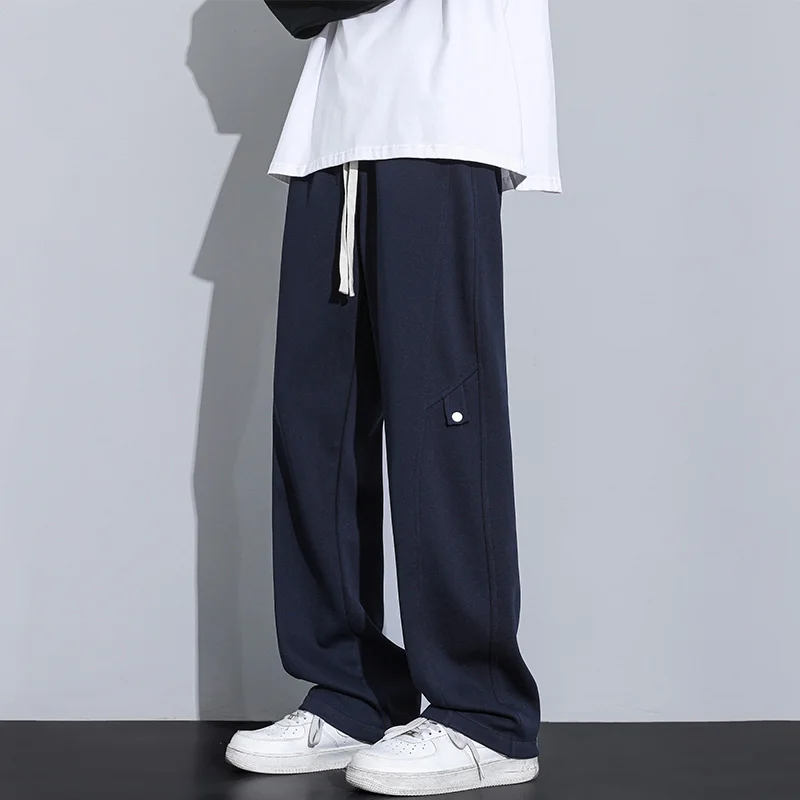 

Comfortable Skin-Friendly Running Pants Stylish Versatile Men's Loose Casual Spring Summer Sports Pants Fleece-Lined Warm