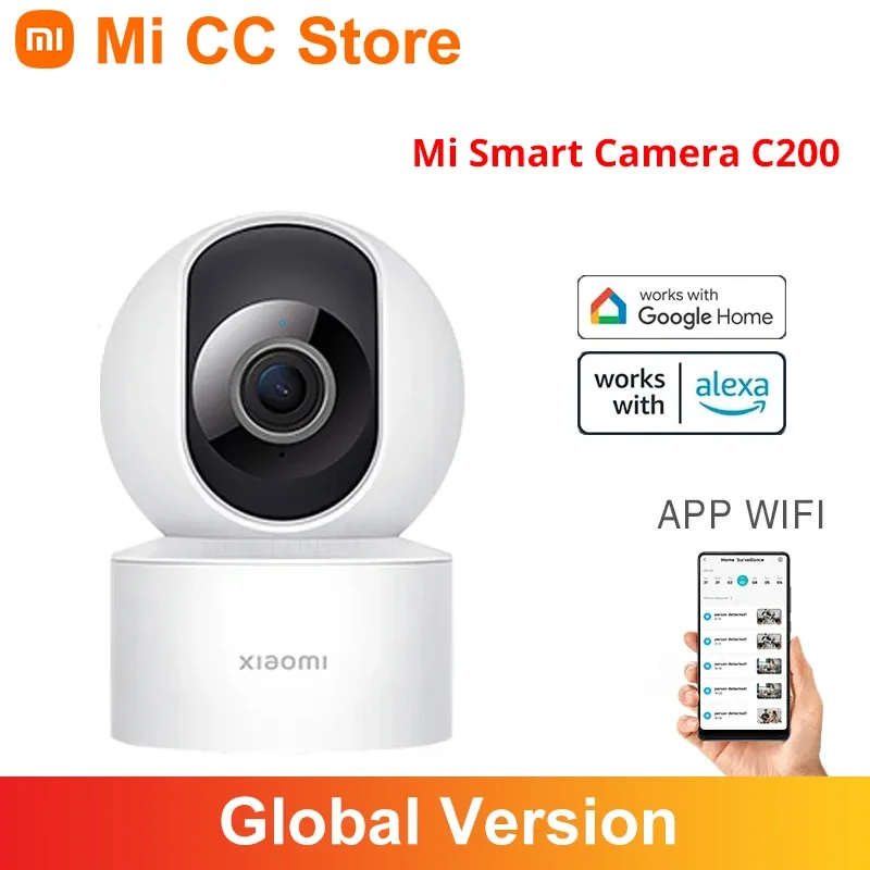 

Global Version Xiaomi Smart Camera C200 1080P AI Human Detection Security Protection WiFi IPTV 360° Rotation Night Vision