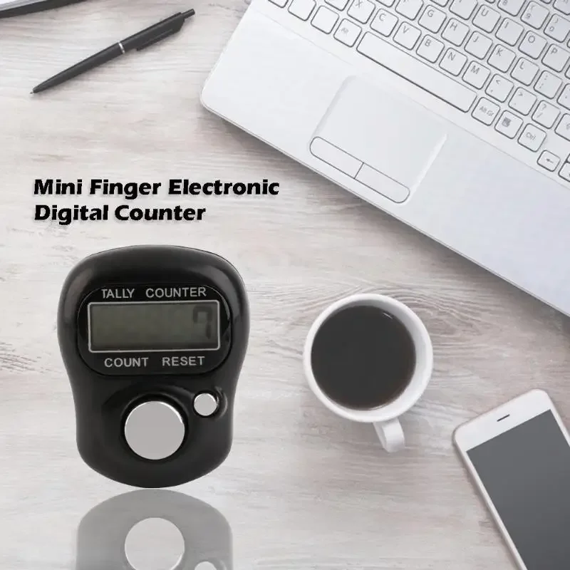 1Pcs Mini Finger Counter LCD Electronic Digital Counter Counting Range 0-99999  For Sewing Knitting Weave Tool