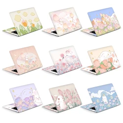 Laptop Skins Stickers Vinly Skin Lovely Rabbit Cover Cartoon Decal 12/13/15/17inch for Macbook/Lenovo/Hp/Acer Protective Sticker