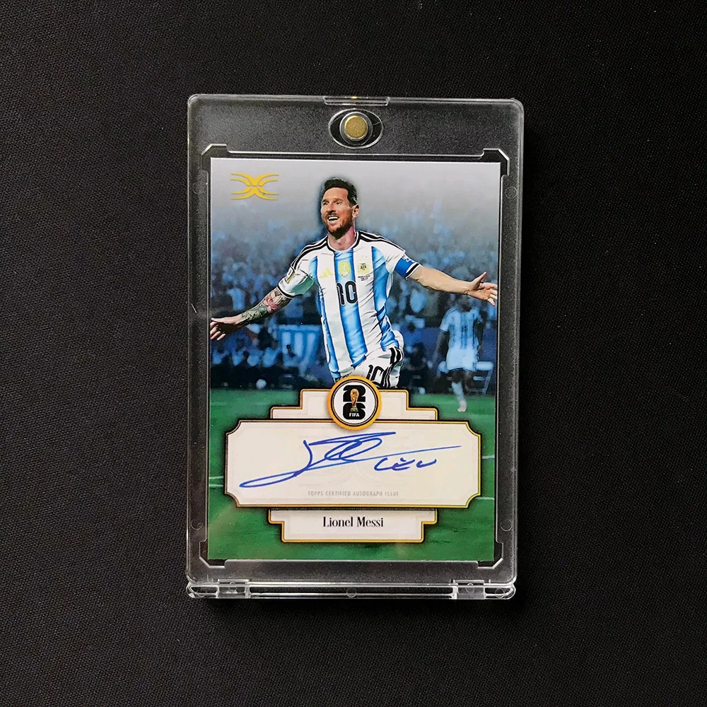 2026 DIY homemade Messi Ronaldo World Cup Autographed texture Iridescent Collectible Cards Soccer Boy Christmas Birthday Gift view 6