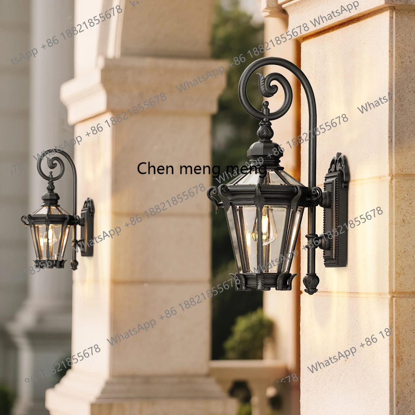 

American retro wall lamp outdoor European and American corridor waterproof aisle courtyard outdoor balcony villa
