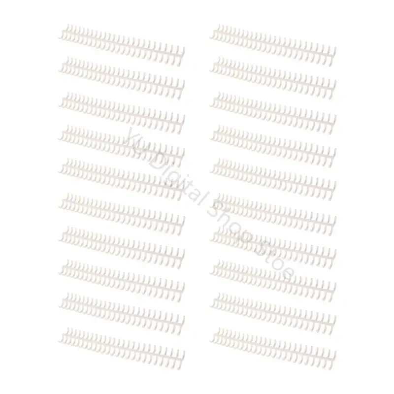 96BA Büro-Binderinge, Kämme, 30 Löcher, 12 mm Kunststoffrücken für die Neuordnung von Seiten – Detail 5
