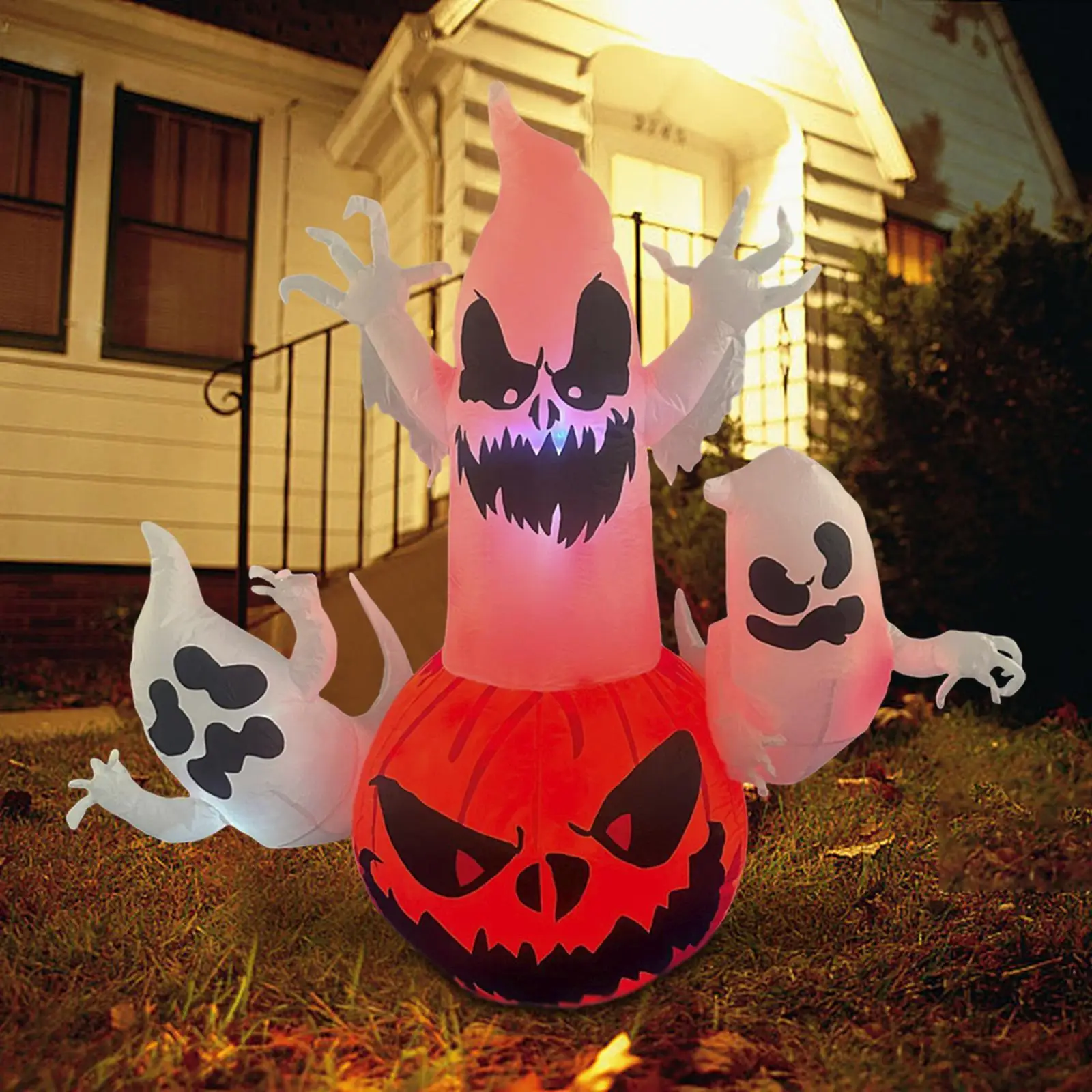 

Halloween Inflatables Outdoor Decoration 5.9 ft Giant Prop with Built in LED Lights for Home Yard Courtyard Backyard Decoration