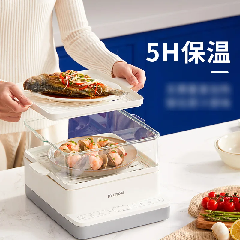 Electric Steamer Multifunctional Three-layer 18L Large-capacity Breakfast Machine Automatically Power Off 220V