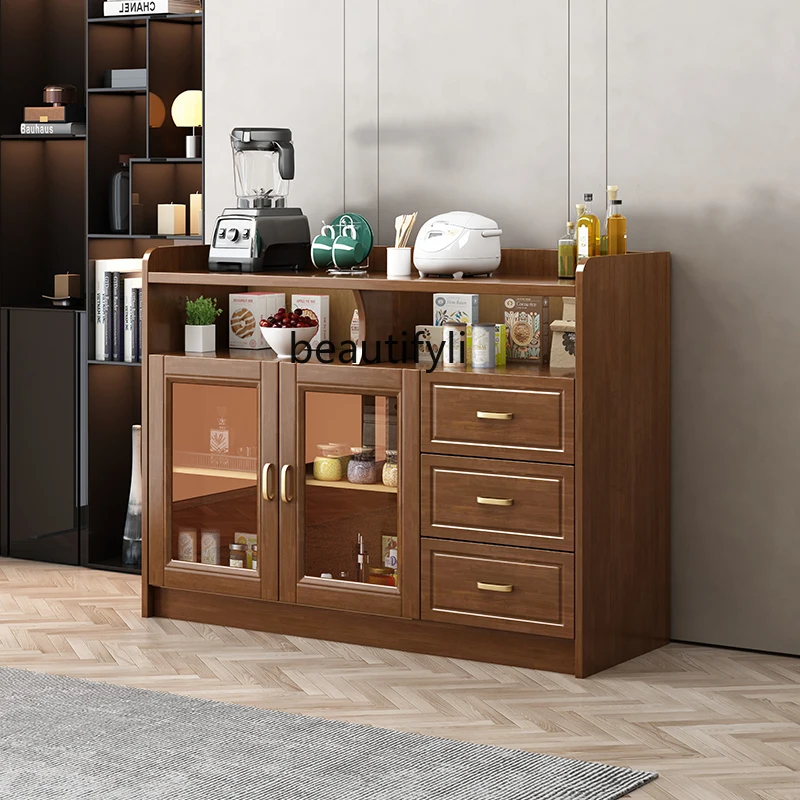 

Solid Wood Sideboard Kitchen Cabinet Household Cabinets Storage Locker Storage Cabinet Living Room Tea Cabinet Cupboard