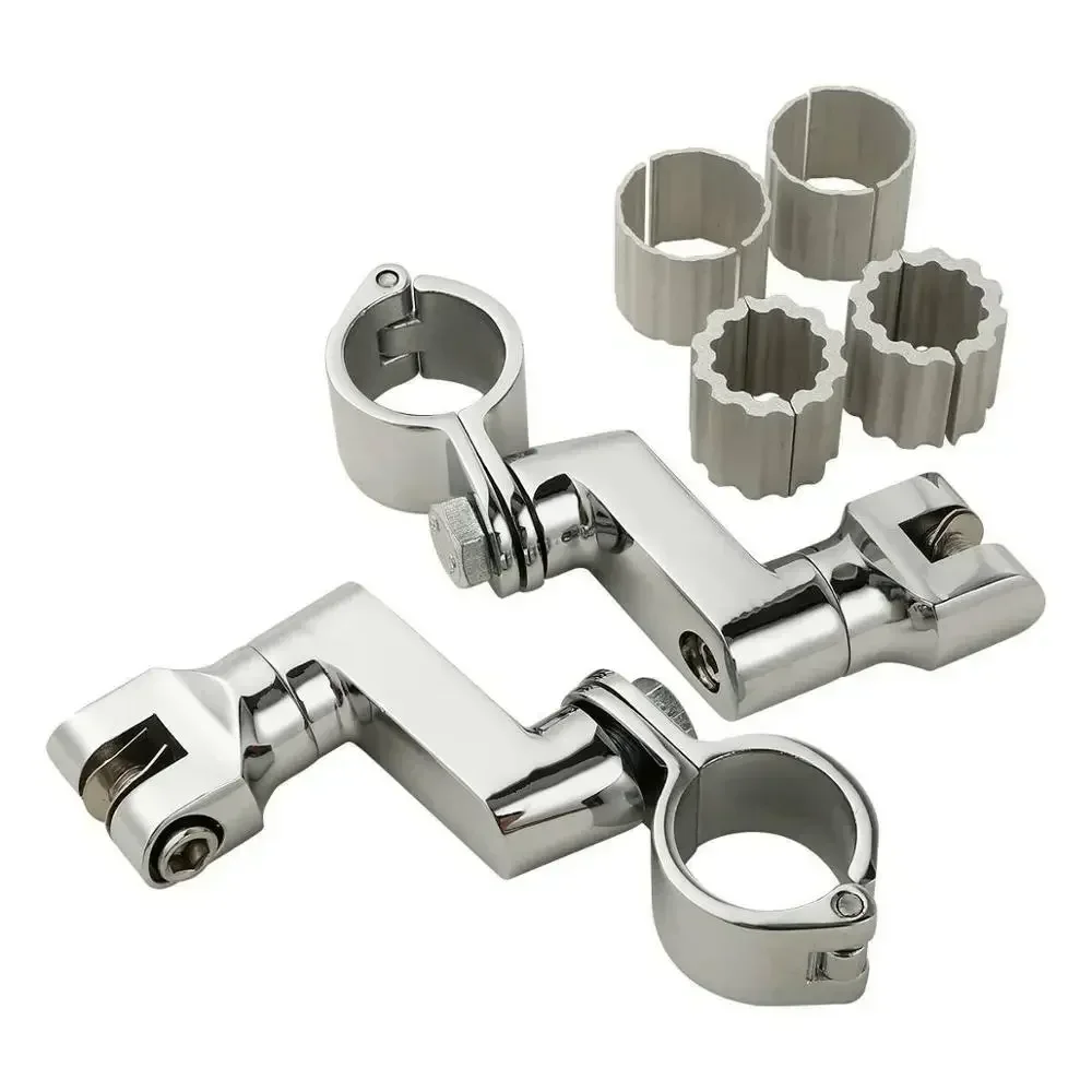 

Motorcycle Universal Front Bowleg Foot Pegs Rest Clamps 35mm For For Honda Goldwing GL1800 GL 1800