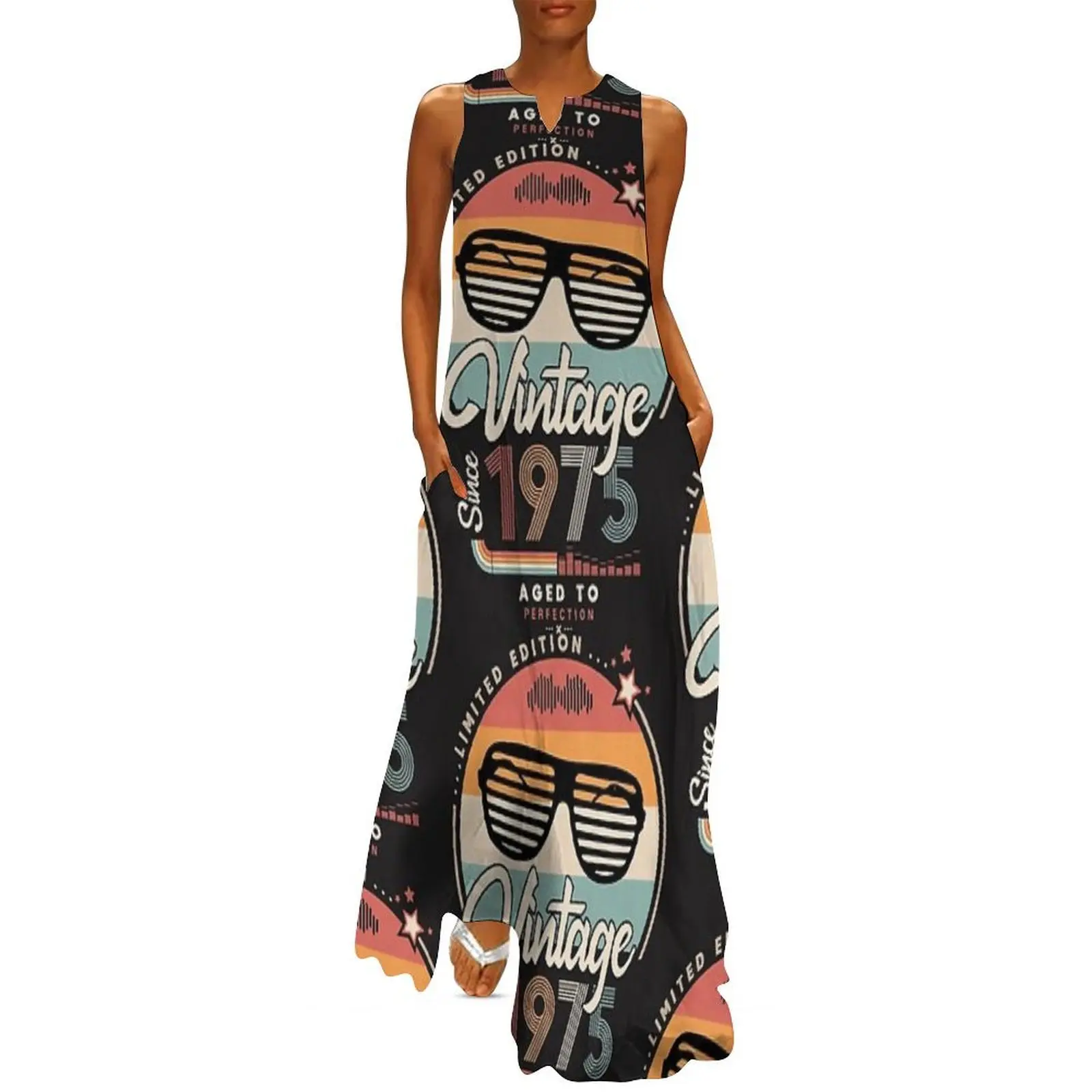 

Vintage since 1975 Long Dress women's dresses luxury summer dress womens 2025 evening dresses luxury 2025
