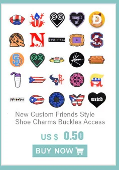 1Pcs Crown Alphabet A-Z Letters Metal 3D Shoe Charms Garden Shoes Accessories Decoration Fit Kids Girls Women Gift