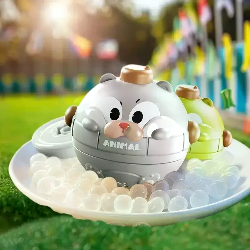 Animale del fumetto Animale domestico Top Giroscopio Multicolor Mano Occhio Coordinato Giocattolo di Plastica Genitore-Interazione Premendo Giocattolo Gioco