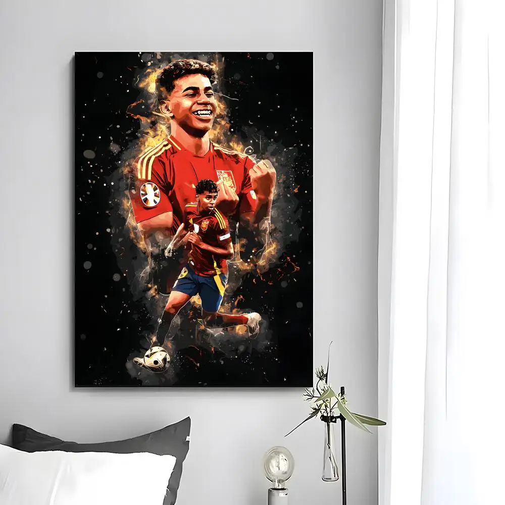 Fußball-Poster L-Lamine Y-YaS Poster Wandkunstdruck Geeignet für Wohnzimmer Schlafzimmer Bar Salon Heimdekoration Geschenk – Detail 13