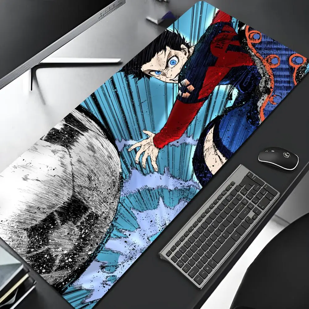 Blue LockS Mouse Pad Edge Big Gaming Locking Computer Gamer Large Rubber Music Art Mousepad Laptop Desk Mat