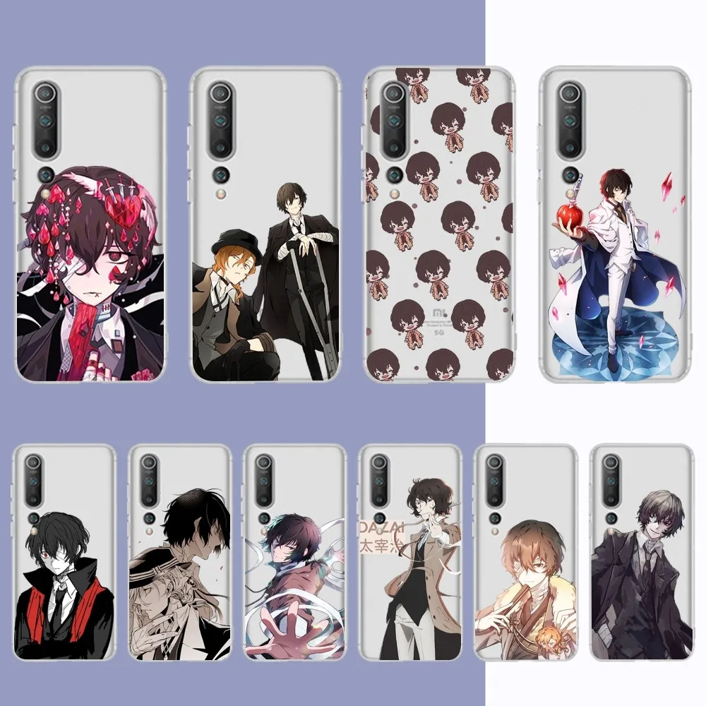 Anime Bungou Stray Dogs Dazai Osamu Phone Case For Samsung S 20 21 22 23 for Redmi Note7 8 9 10 for Huawei P20 30 40 Clear Case