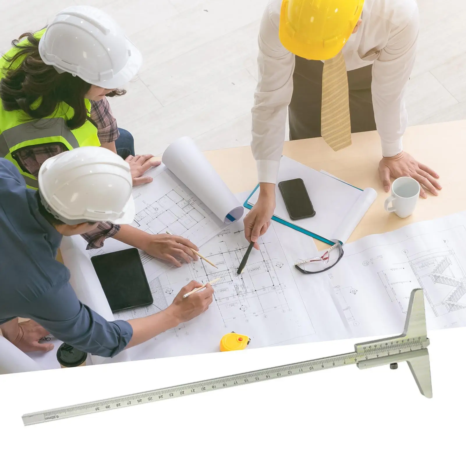 Vernier Calipers Aluminum Alloy DIY Woodworking Measurement Ruler Vernier Calipers Electronics Ruler For Hardware Molds Auto