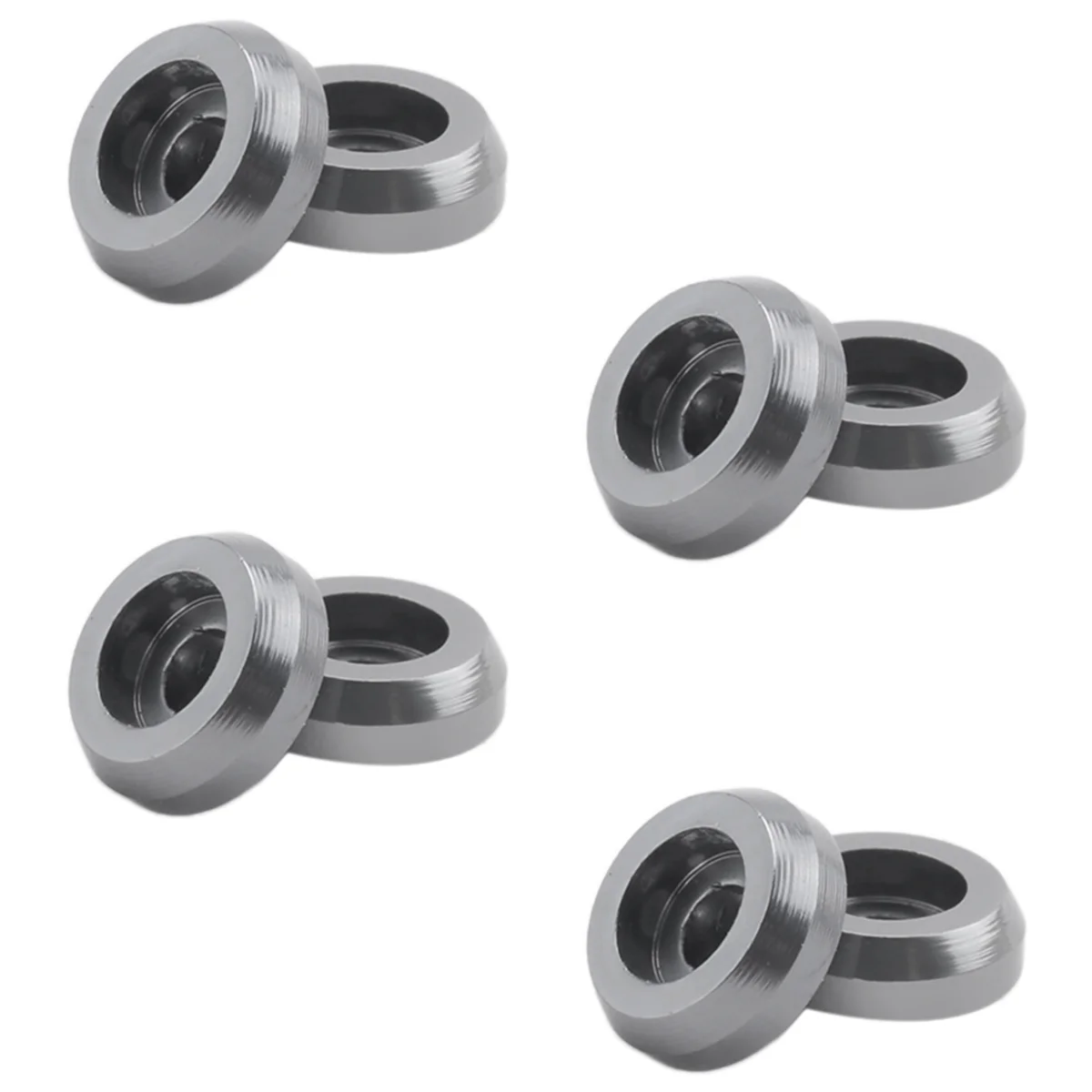 M15K8Pcs Metal Connecting Rod Screw Gasket Shim Washer Rest for WPL C14 C24 C34 C44 MN D90 D91 D99S RC Car,Grey