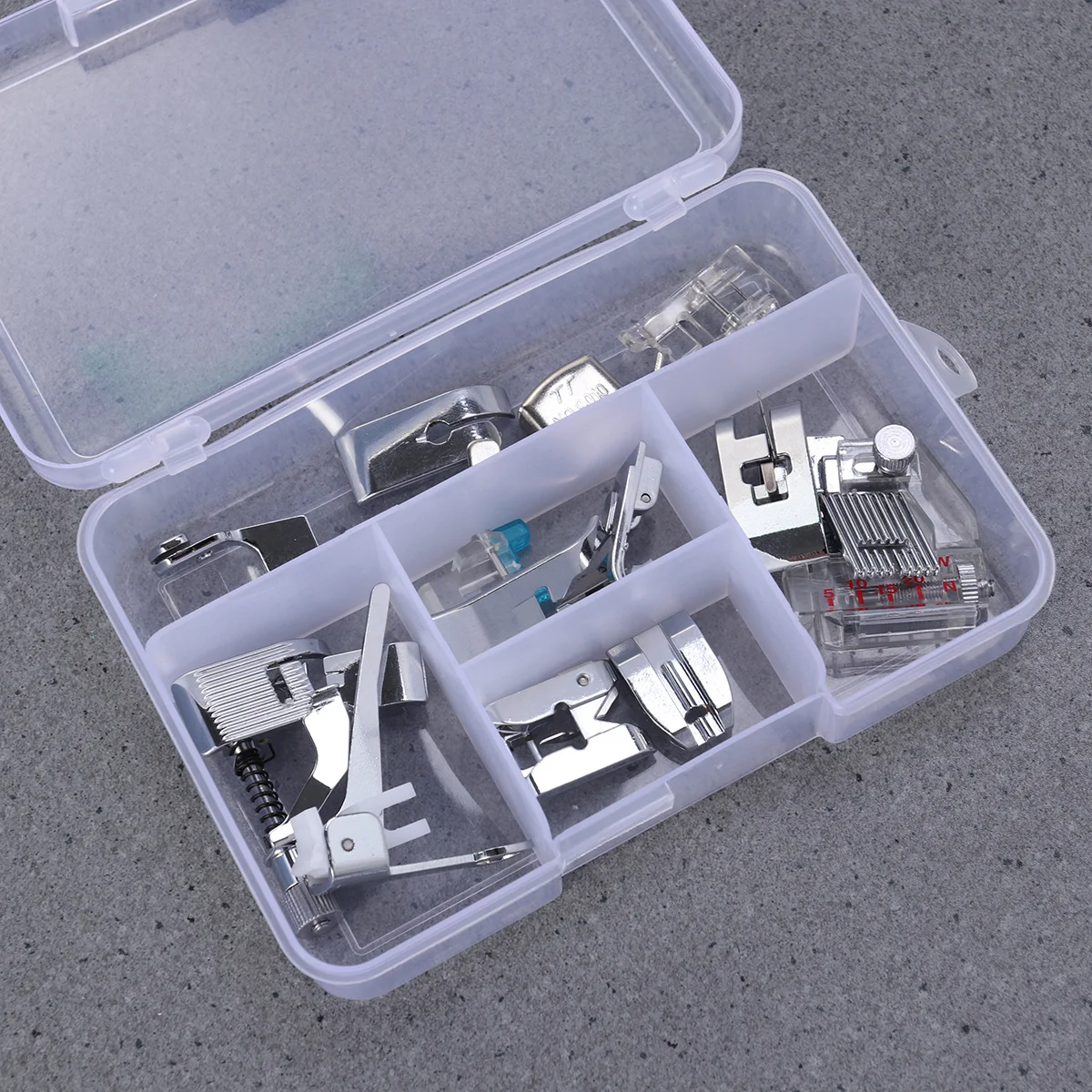 

Professional Sewing Machine Presser Feet Silver White High Quality Multifunctional Electric Sewing Machine Accessories