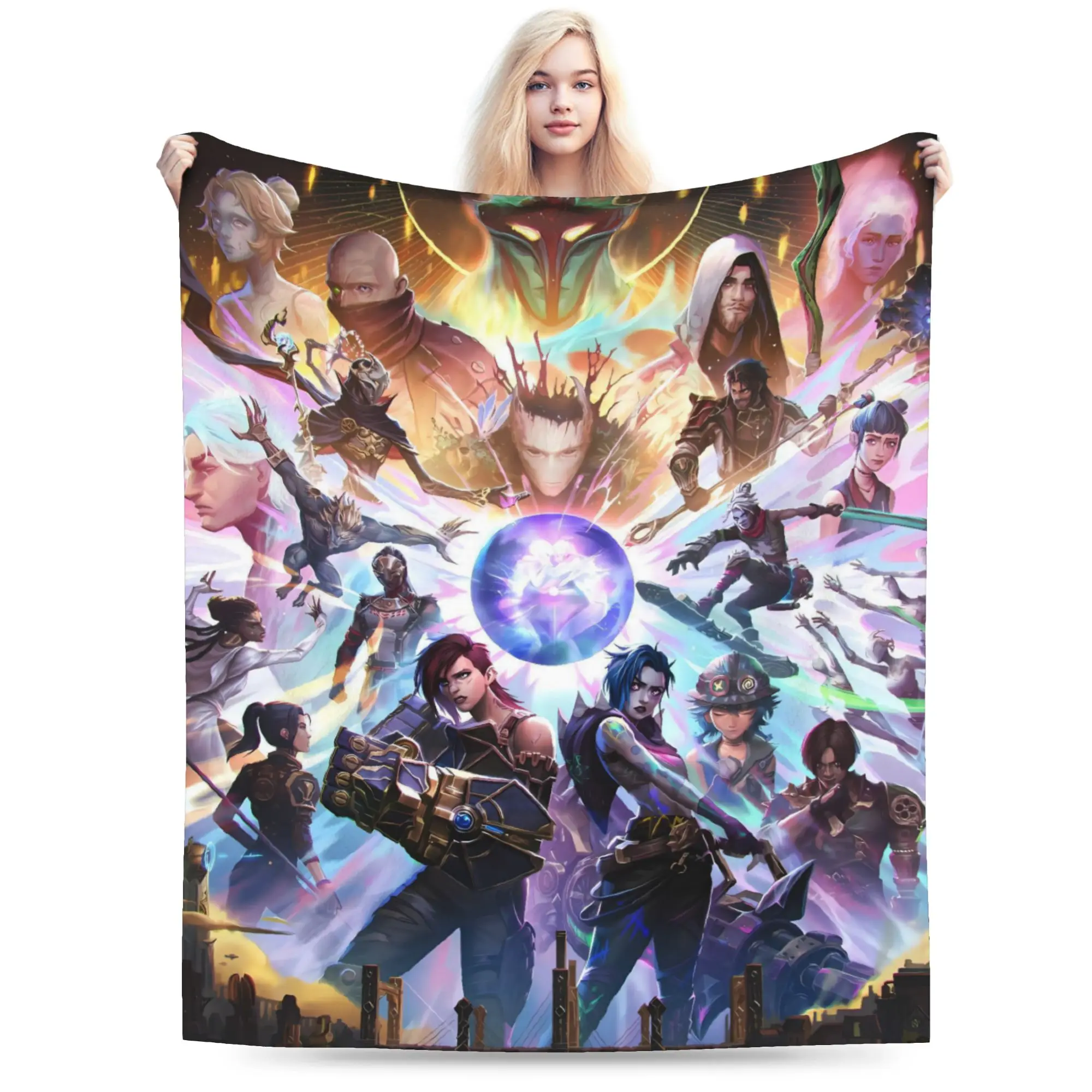 Arcane 3D Print  Blanket Quality Super Soft  Throw Blanket Winter Camping Couch Chair Sofa Bed Funny Bedspread
