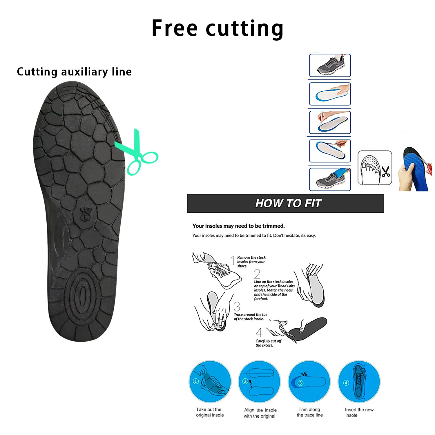 Plantar Akupunkturpunkt Massage Einlegesohlen Männer Frauen Magnetische Therapie Massage Einlegesohle Arch Support Orthopädische Schuh Pads 2 Stücke/4 Stücke – Detail 3