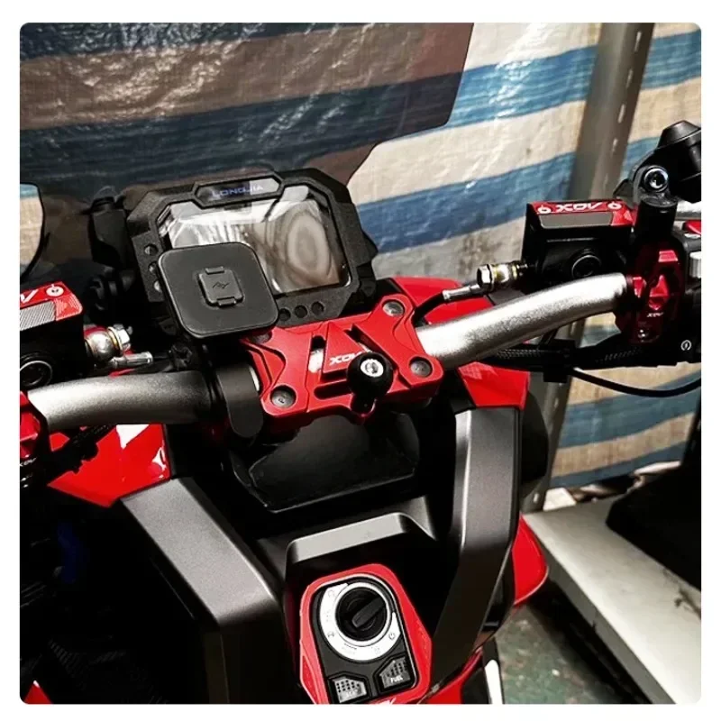 Motorcycle Handlebar Riser Clamps For LONGJIA XDV300i XDV250Si XDV150Si CNC Aluminum Modification Accessories