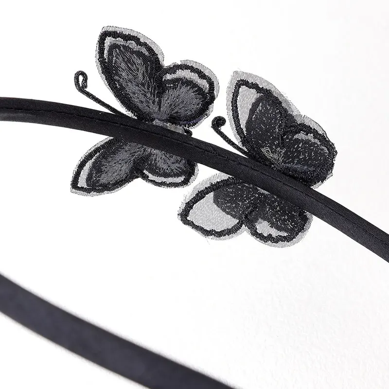 Classics Chiffon Butterfly Hairband Kids Princess Headbands Boutique Lovely Hair Hoop Girls Gifts Party Hair Accessories